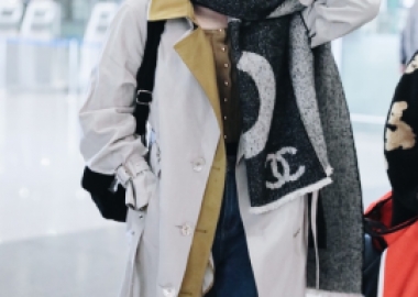 明星机场街拍私服look植入明星PR